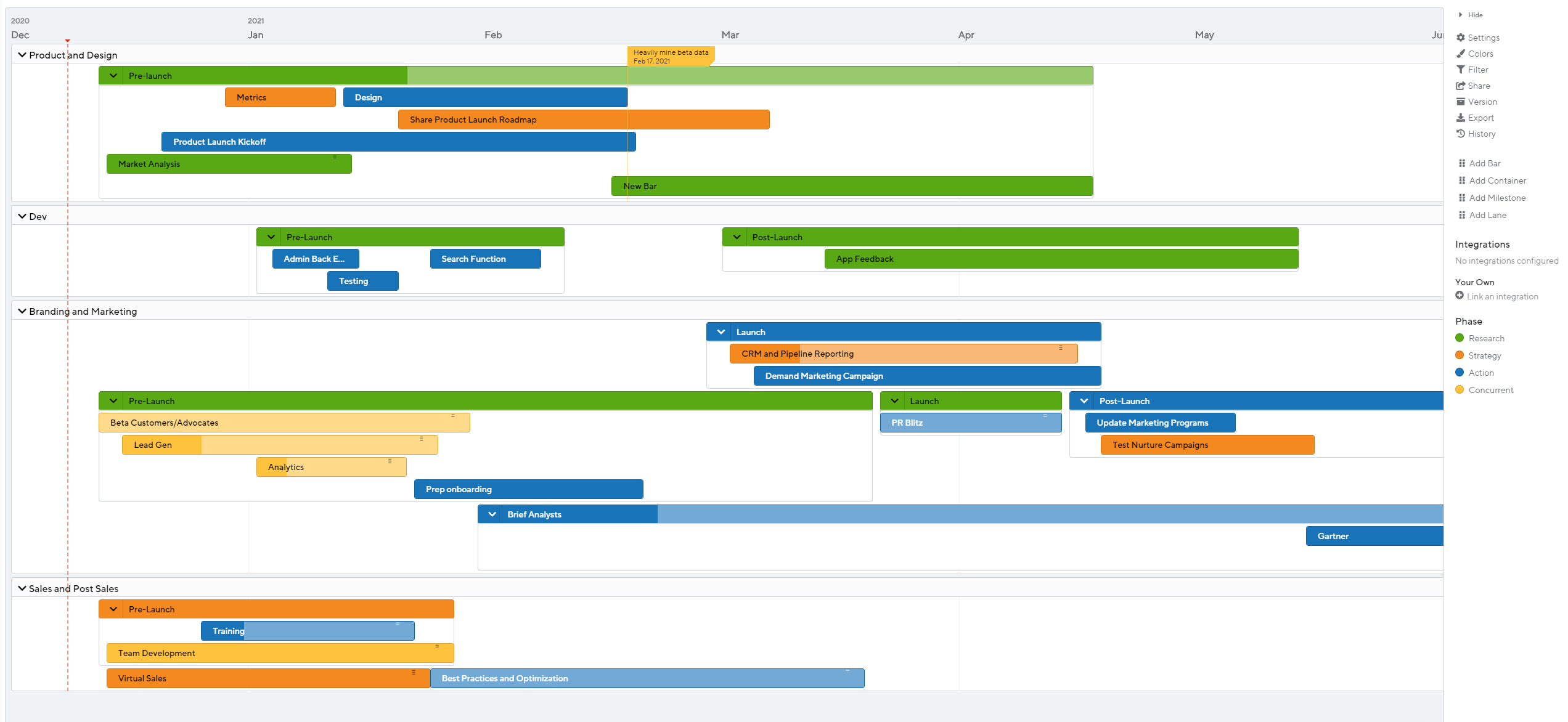 Team Worksteam ProductPlan Roadmap